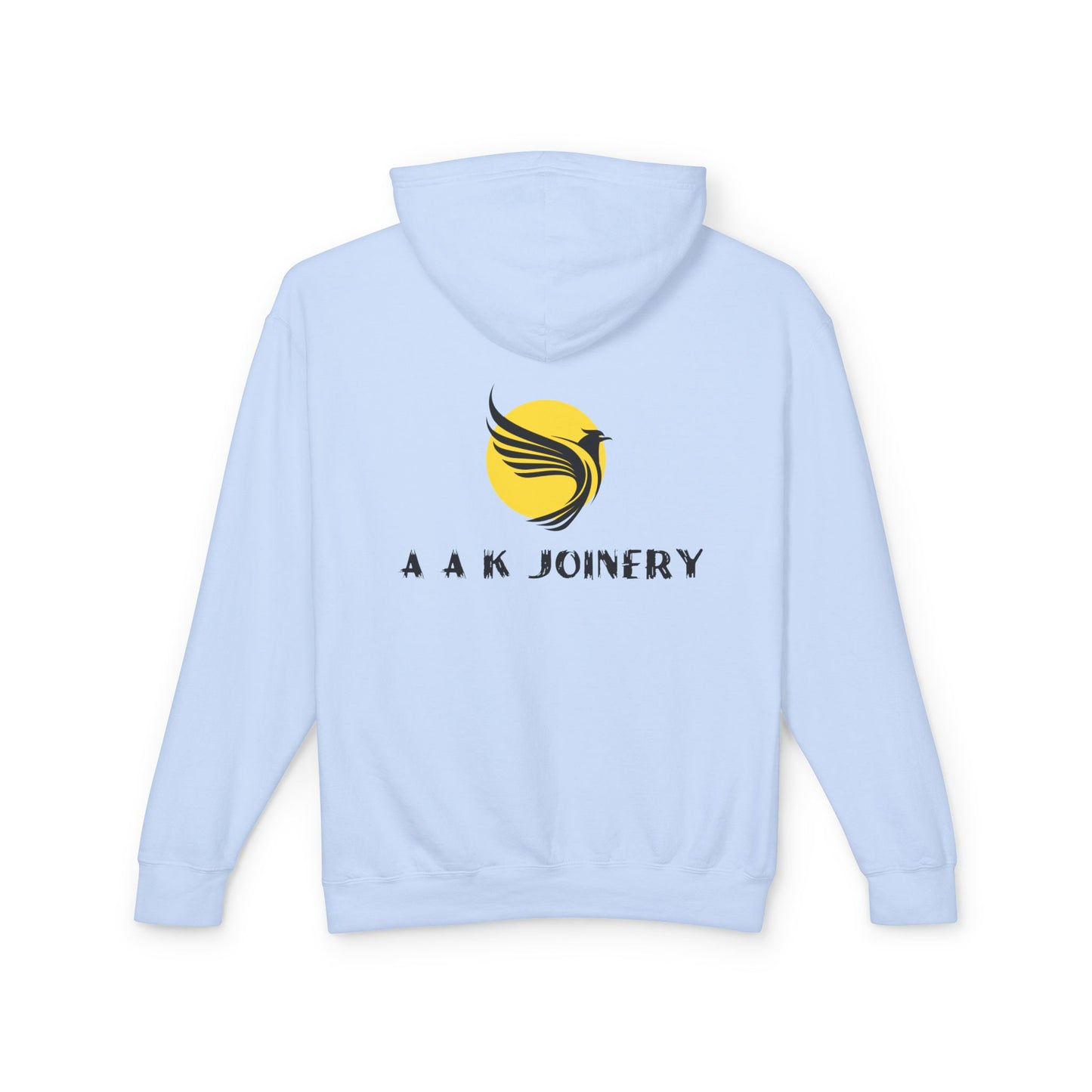 A A K JOINERY Lightweight Hooded Sweatshirt with Custom Logo – Cozy Unisex Apparel