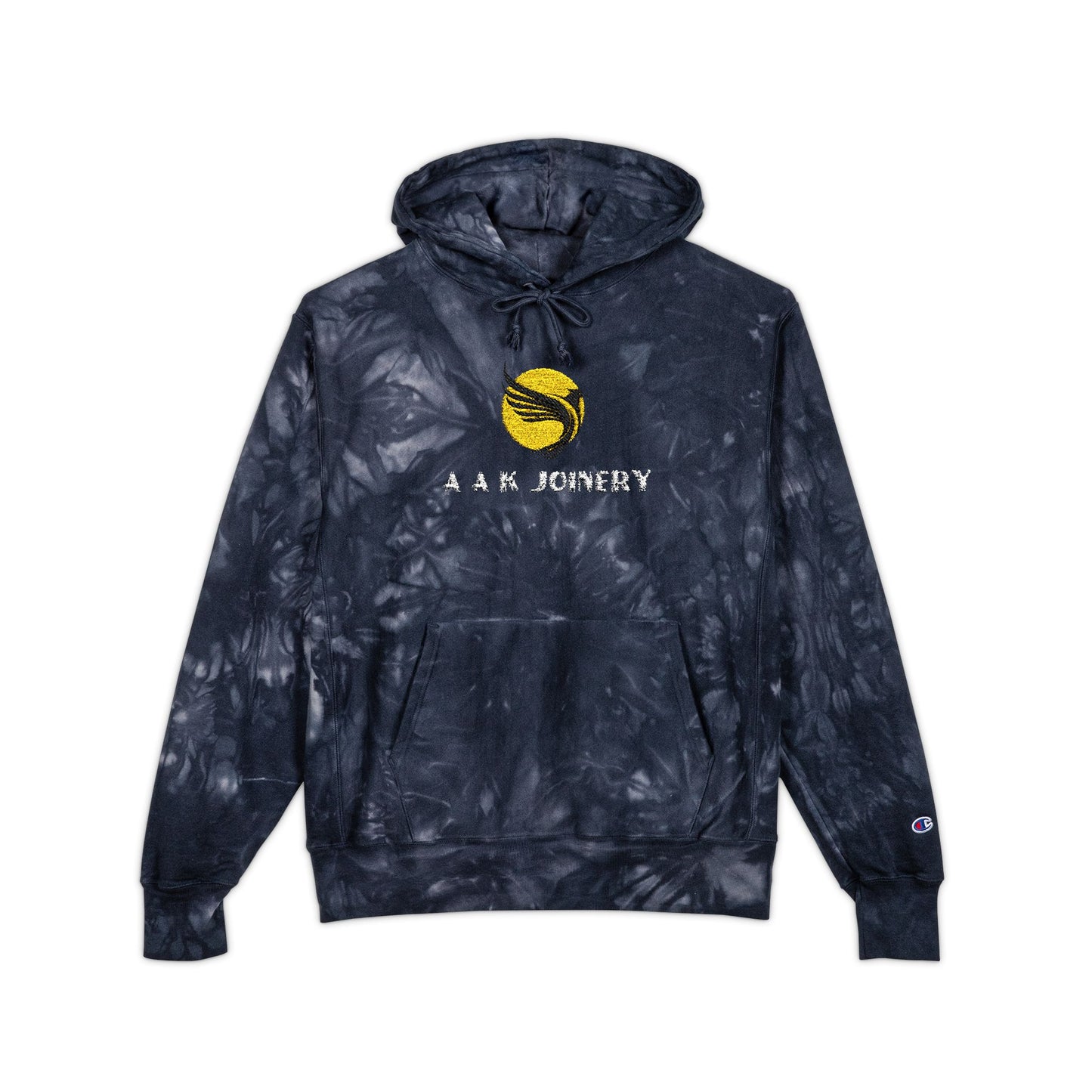 A A K JOINERY Unisex Tie-Dye Hoodie with Embroidery – Cozy Streetwear, Festival Outwear, Relaxed Fashion