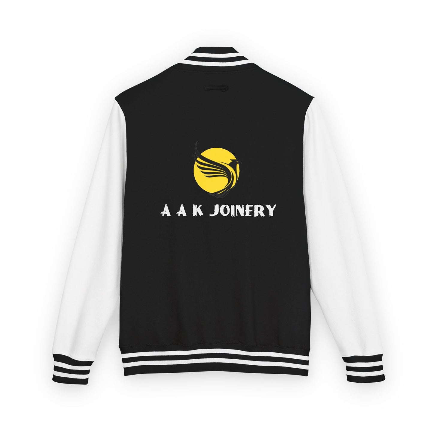 A A K JOINERY Unisex Heavyweight Letterman Jacket – Custom Logo Varsity Style, Personalized College Bomber, Trendy Sportswear