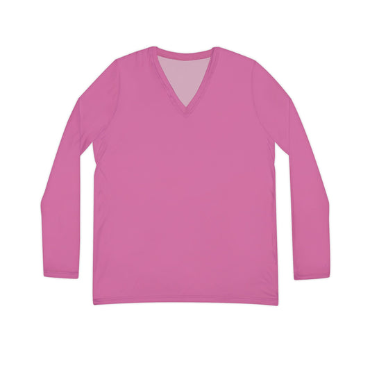 Women's Long Sleeve V-neck Shirt - Stylish Casual Top By A A K JOINERY