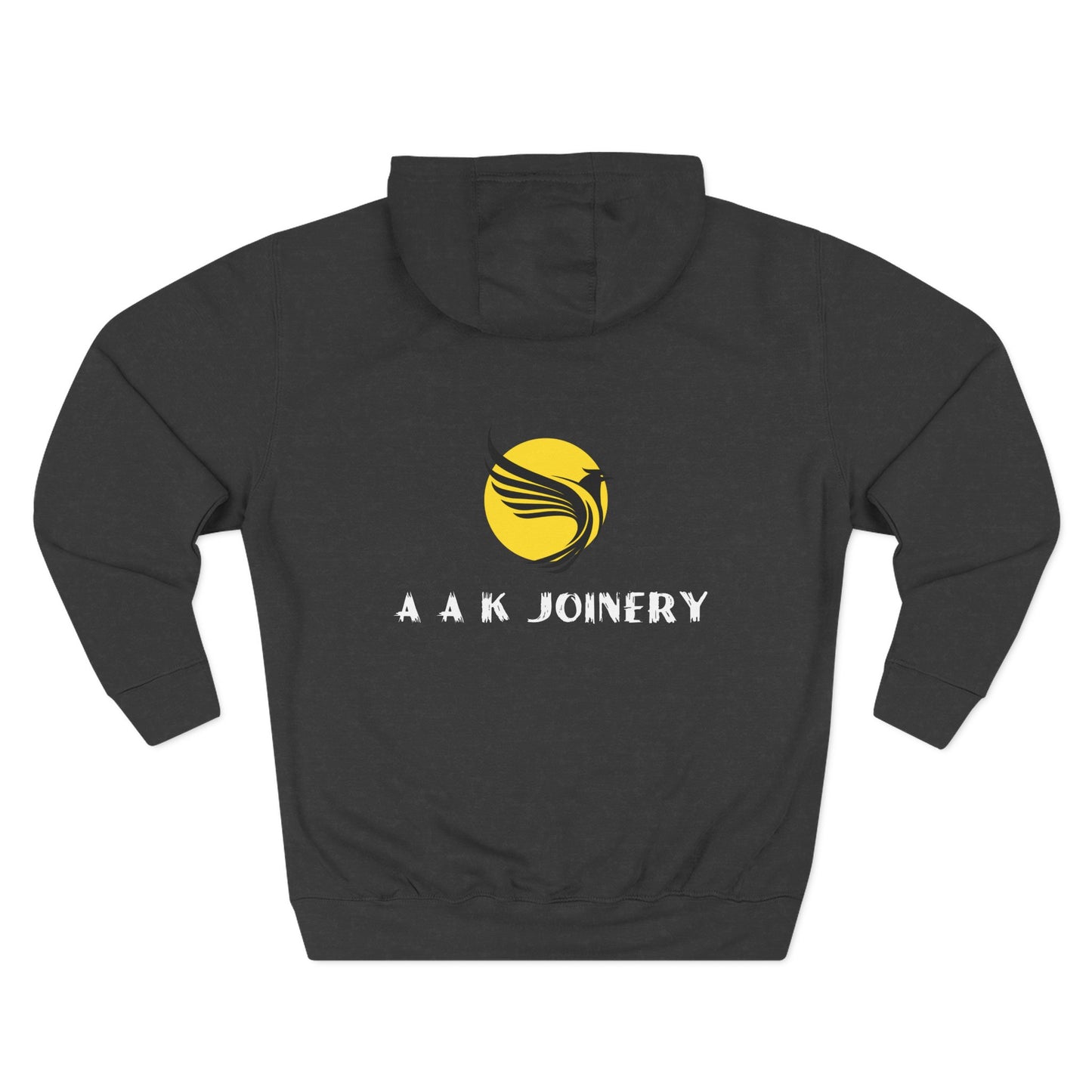 A A K JOINERY Cozy Fleece Hoodie – Logo Design Sweatshirt, Casual Everyday Wear